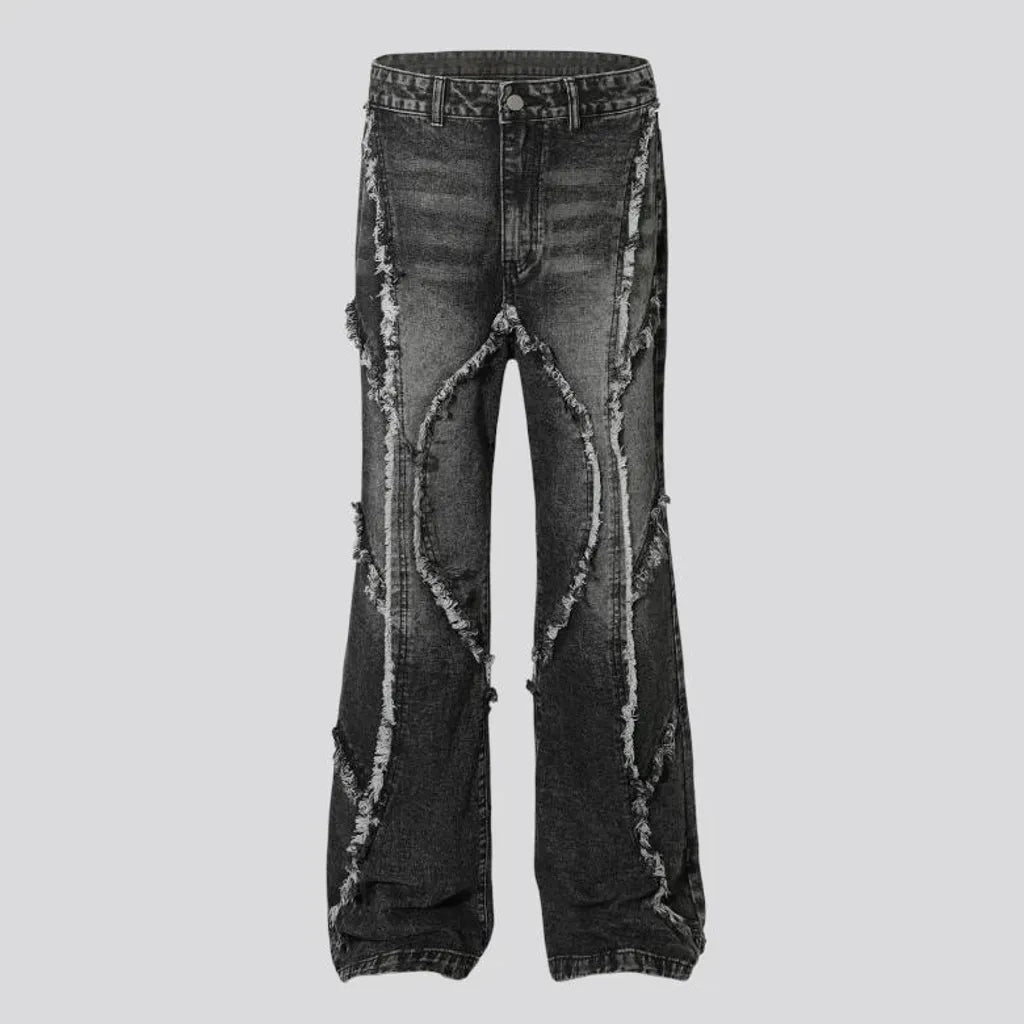 Retro faded jeans for men