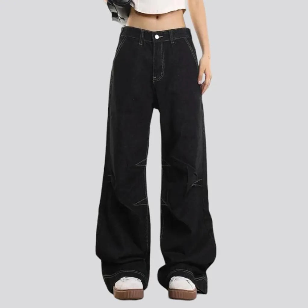 Floor-length black jeans
 for women | Jeans4you.shop