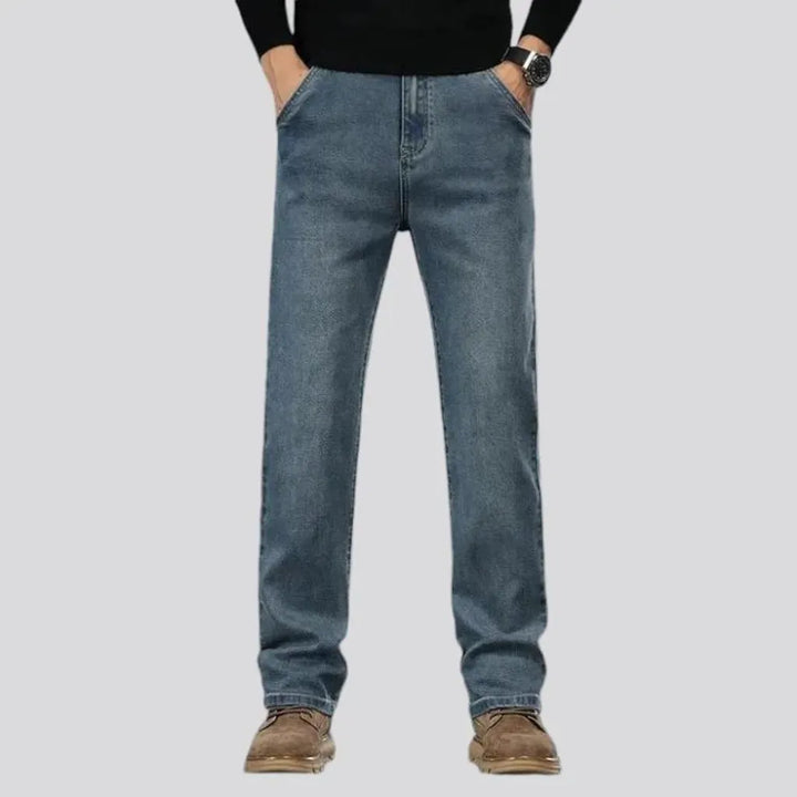 High-rise straight fit vintage men's jeans