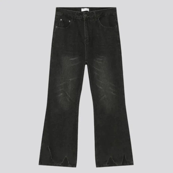 Casual mid rise men's jeans