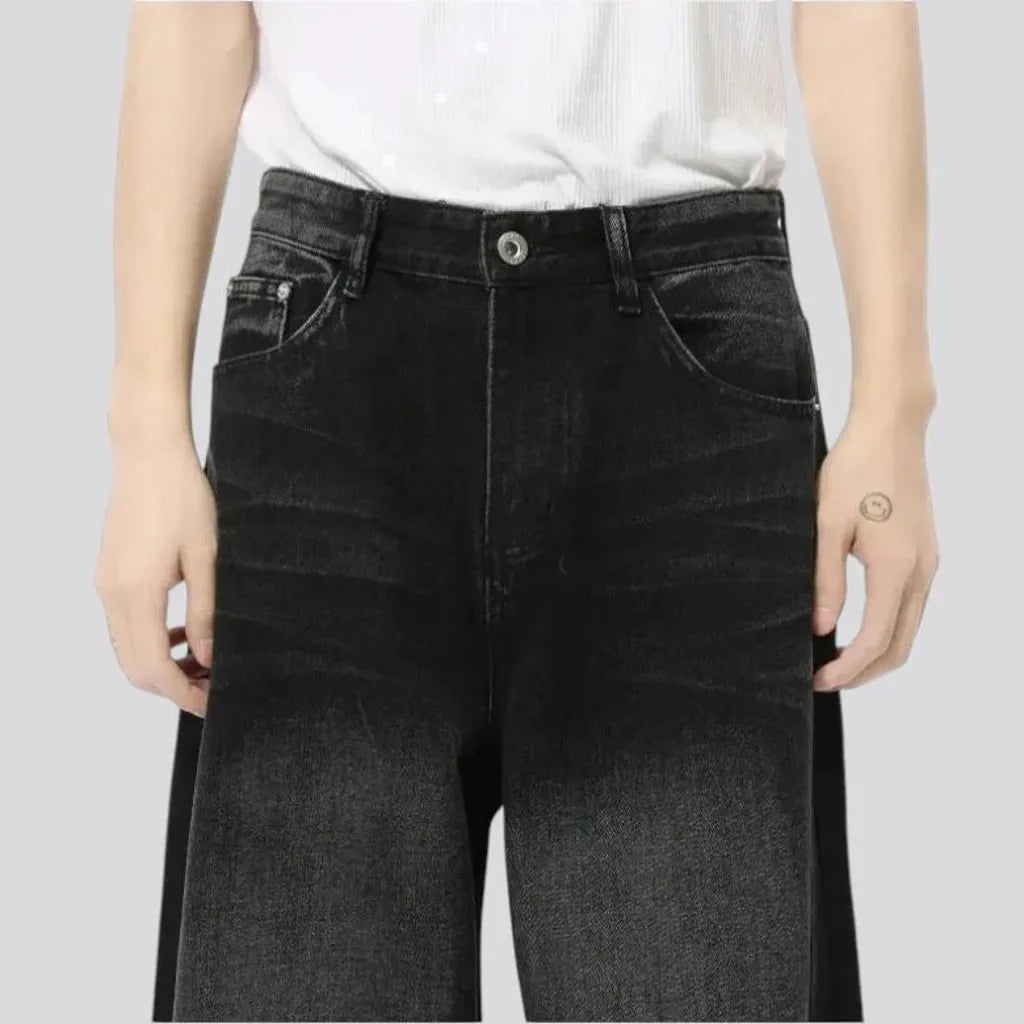 Mid waist 90s style men's jeans