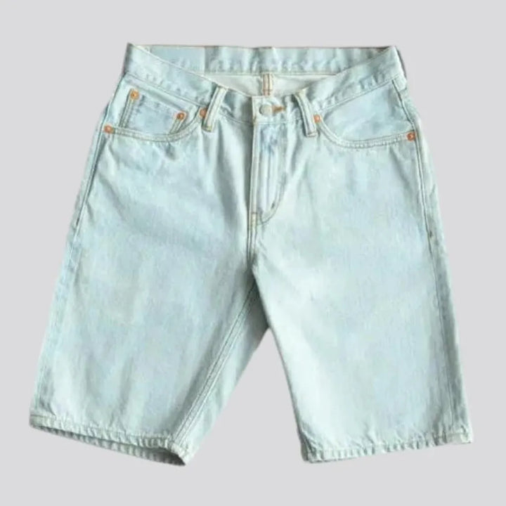 Casual men's denim shorts