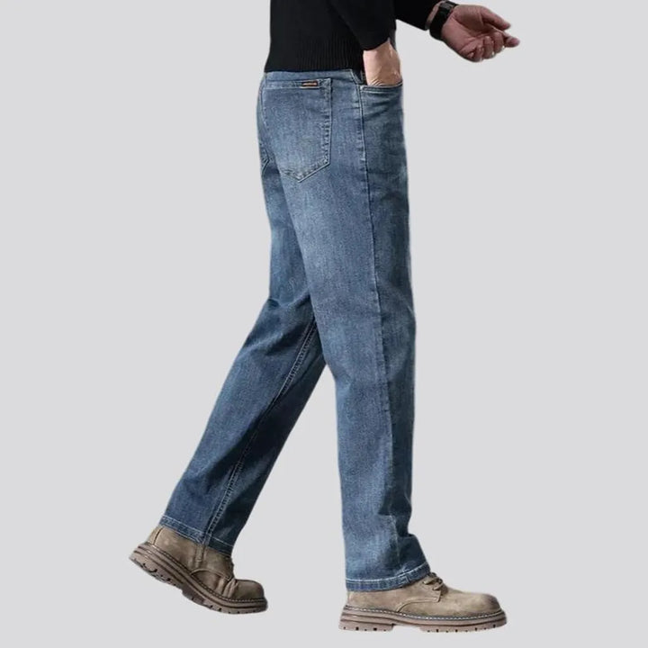 Narrowing vintage stretchable men's jeans