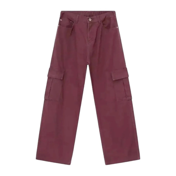 Unique Color Y2k Stylish Men's Jeans - Violet