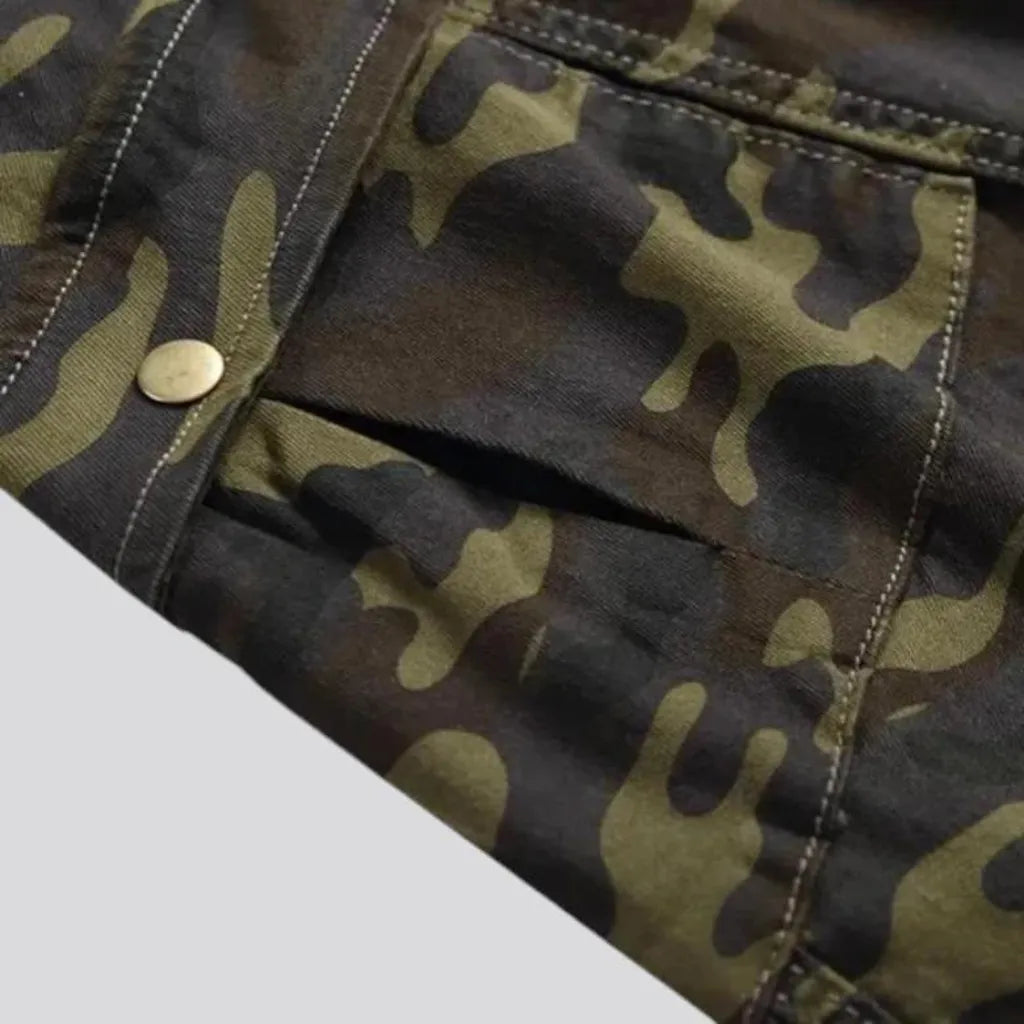 Camouflage skinny fit men's jeans