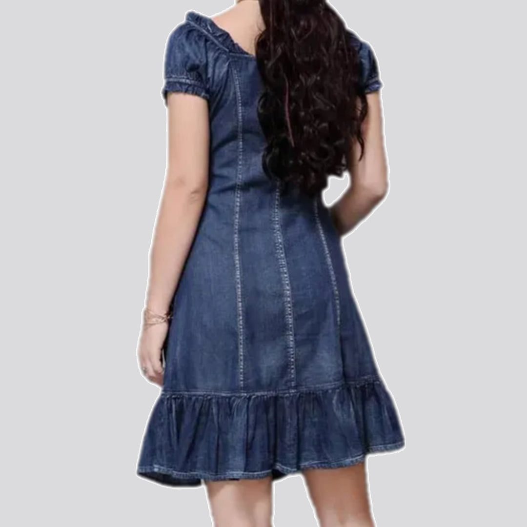 Fashion mini jean dress