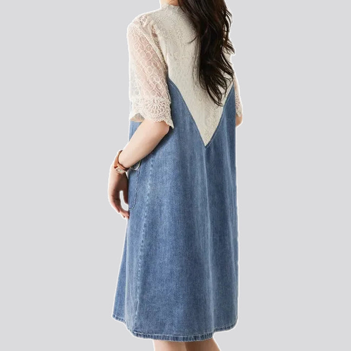 Casual midi denim dress