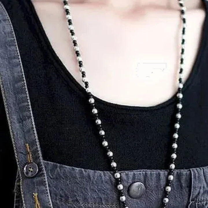 Vintage style denim bib for ladies