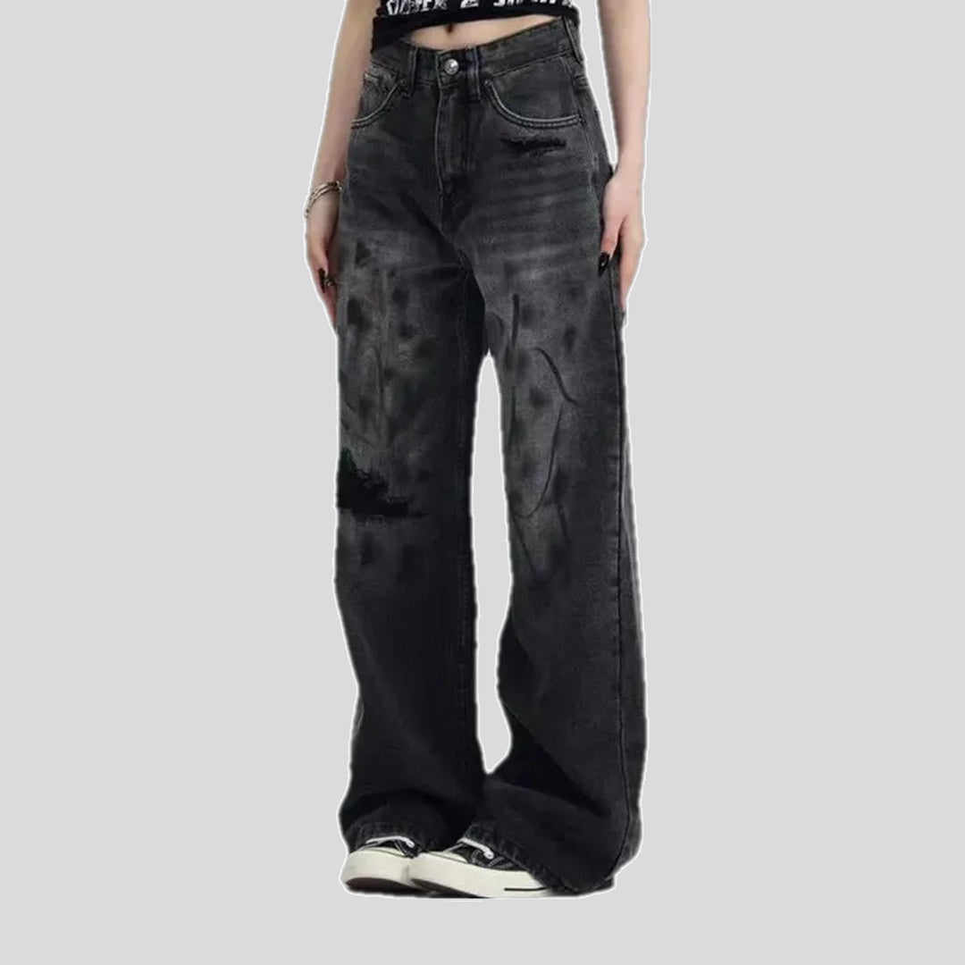 Faded style men's jeans