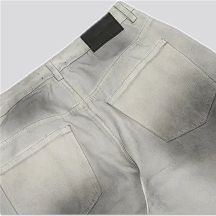 Retro slouchy boho style men's jeans