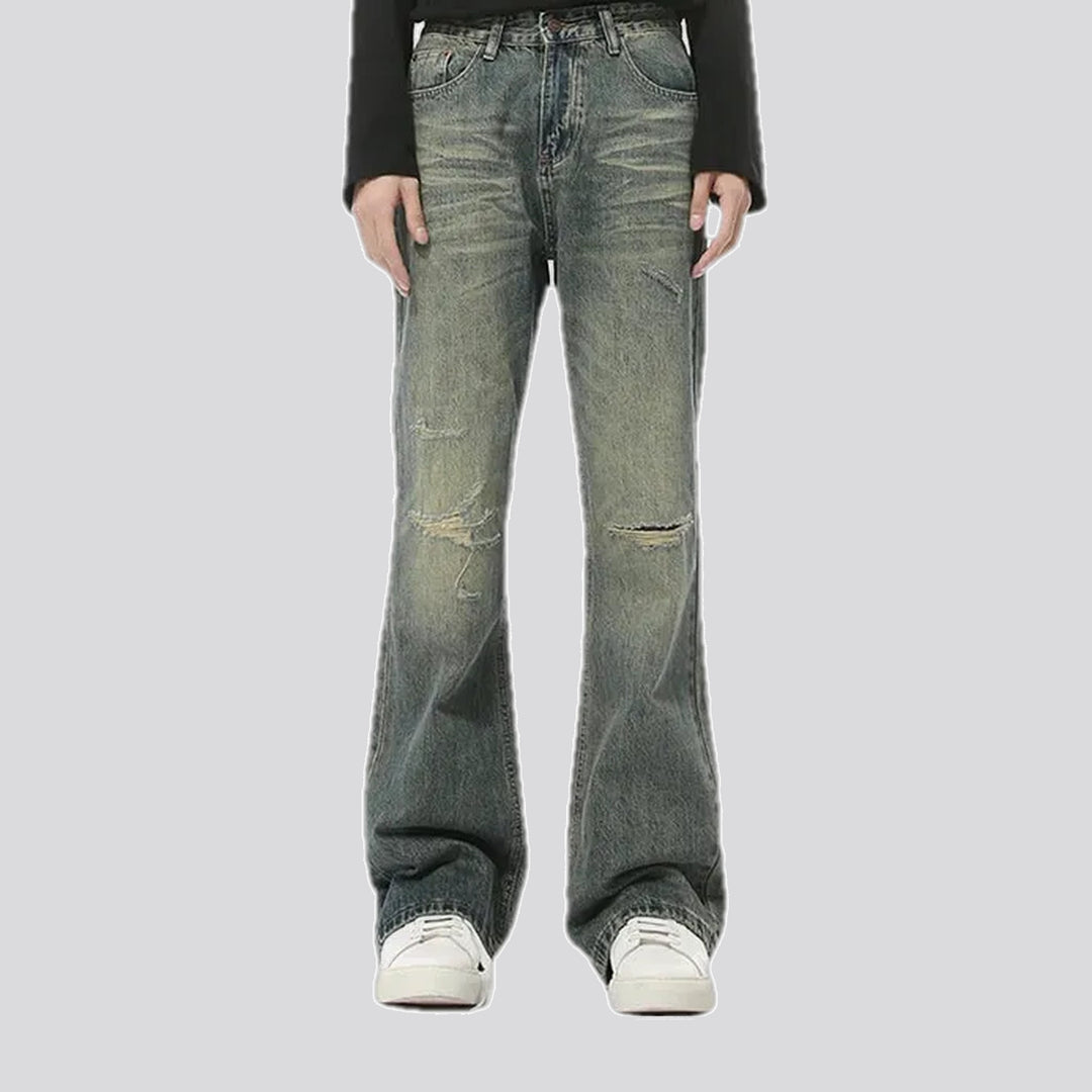 90s grunge style bootcut men's jeans