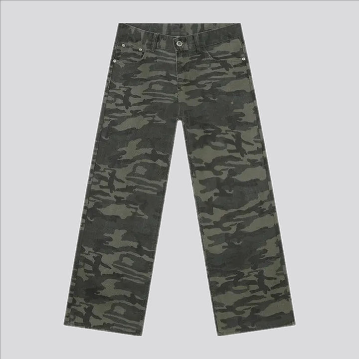 Camo Mid Waist Jeans Pants for Men | Jeans4you.shop