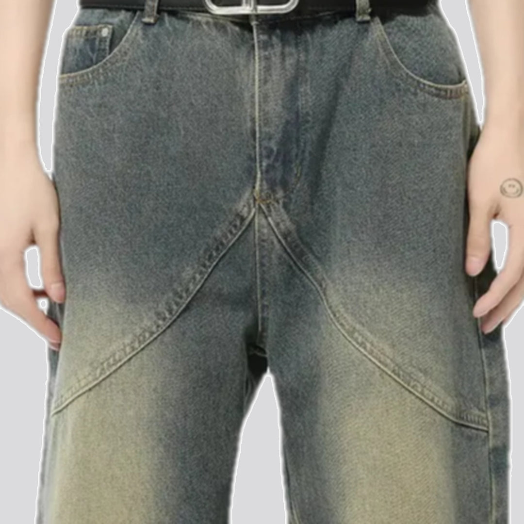 Retro and wide fit men's jeans