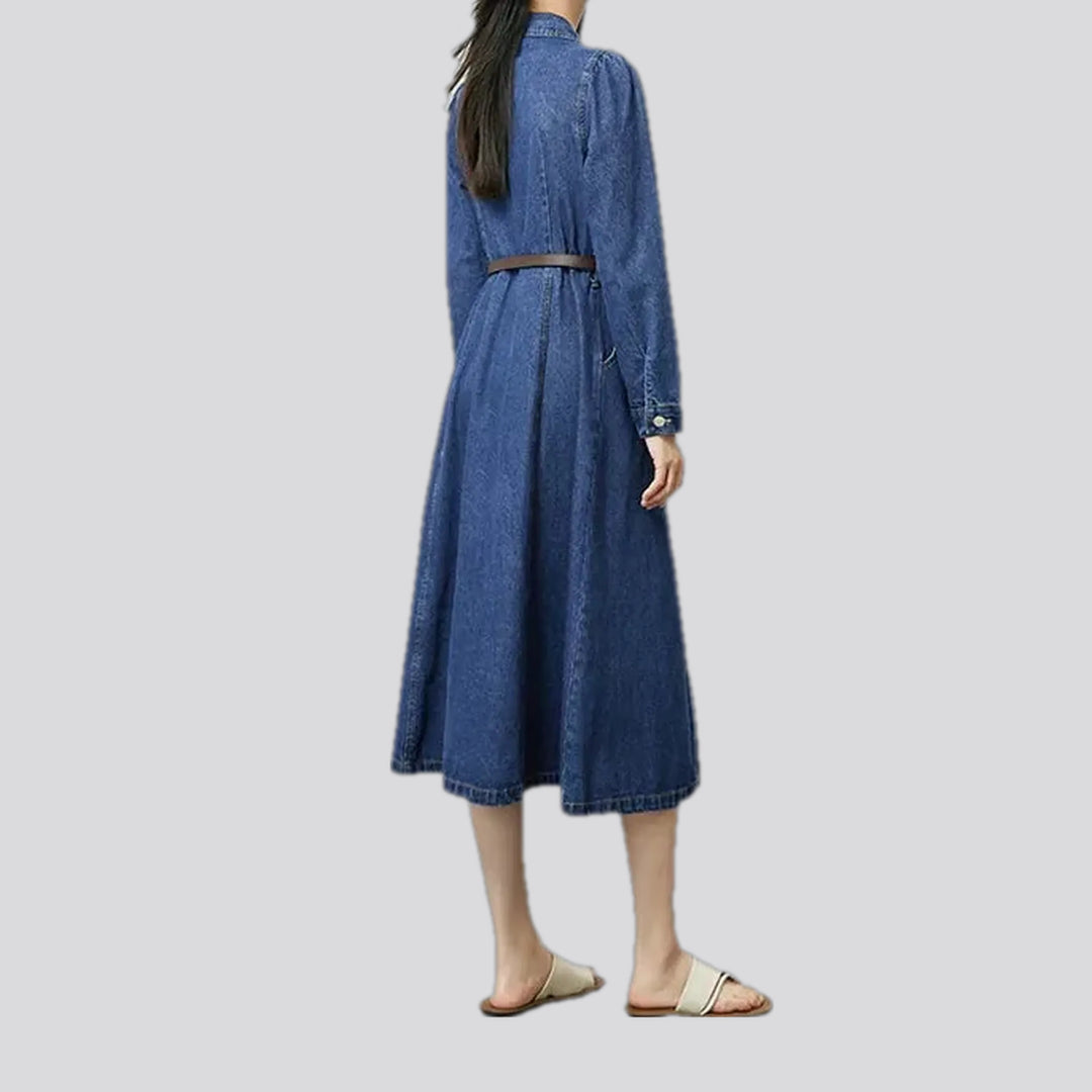 Casual mid-length jean dress