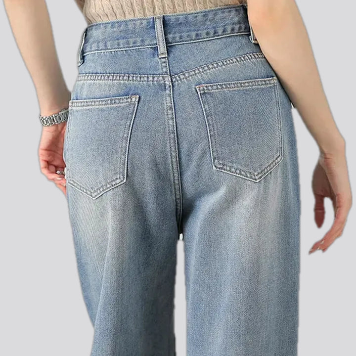 Casual stonewashed women's jeans