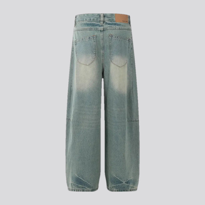 90s style slouchy faded men's jeans