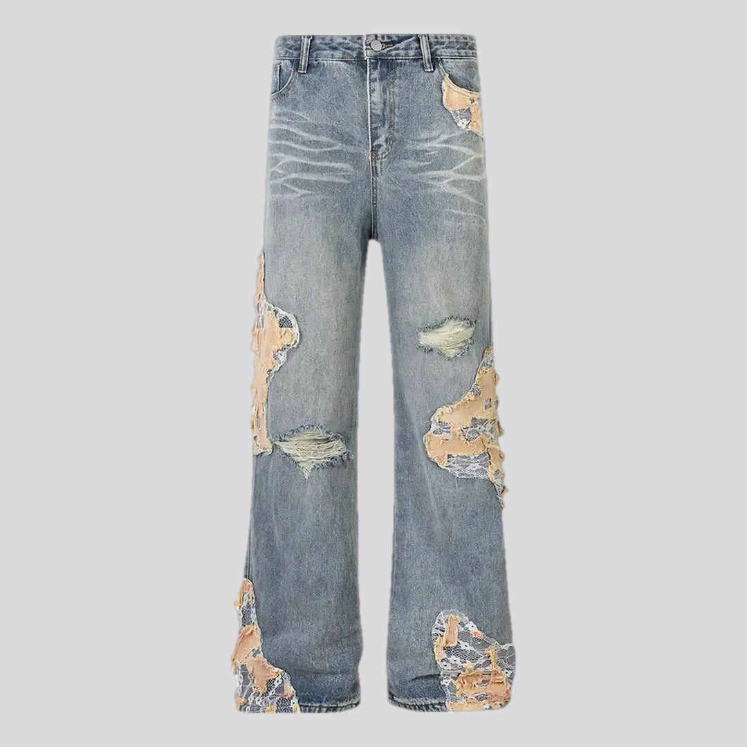 Fashionable Straight-cut Faded Men's Jeans | Jeans4you.shop