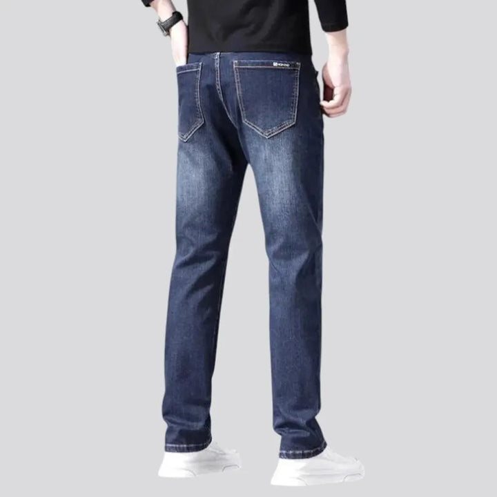 Classic tapered medium rise men's jeans