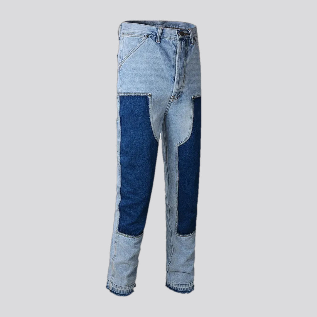 Lightweight stylish slim fit men's jeans