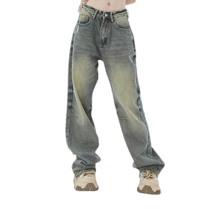 Retro Sanded Fit Men's Jeans - Grey