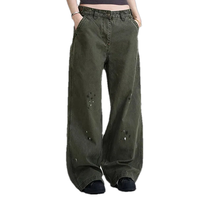 Retro Style Men's Jeans Pants - Khaki