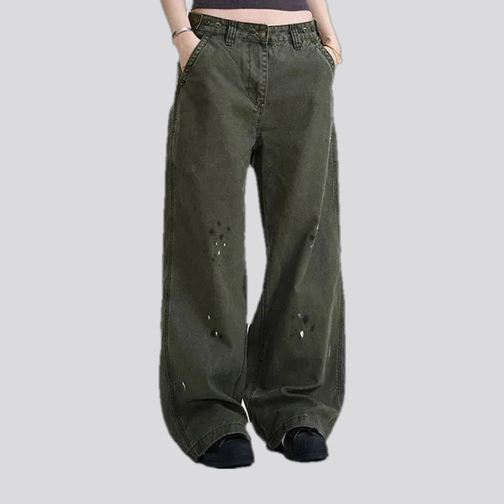 Retro style men's jeans pants