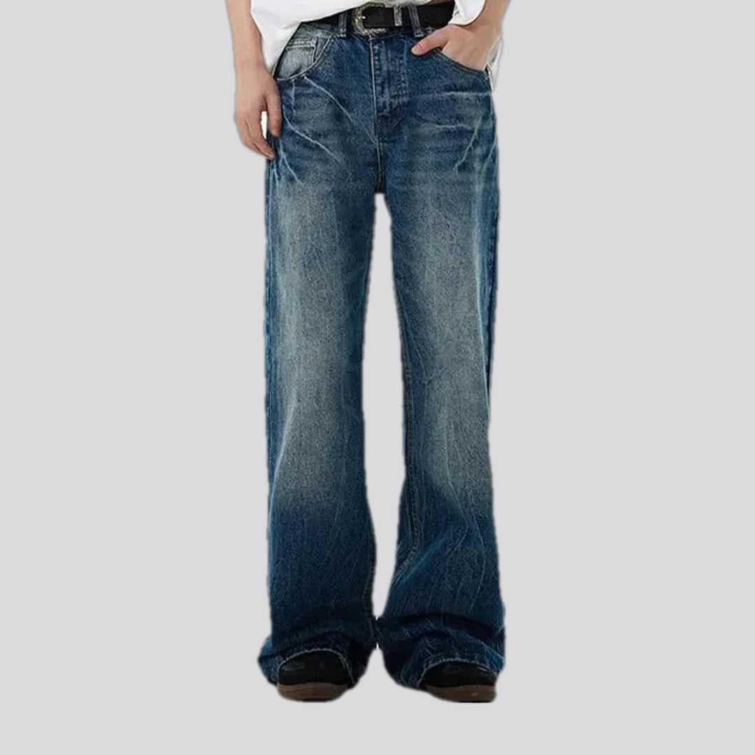 Fashion slouchy men's jeans