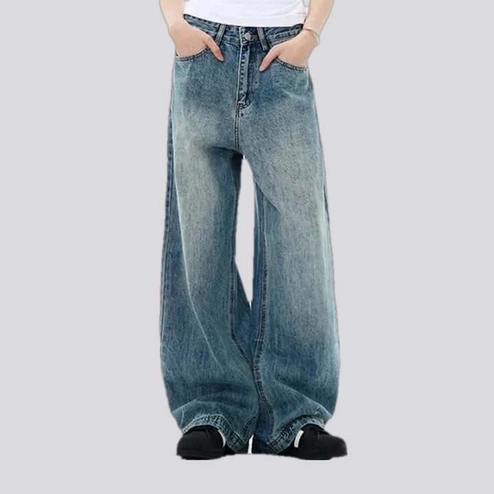 Boho baggy fashion men's jeans