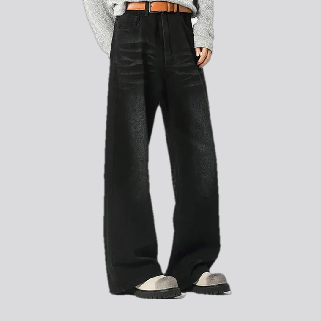 Mid-rise vintage slouchy men's jeans