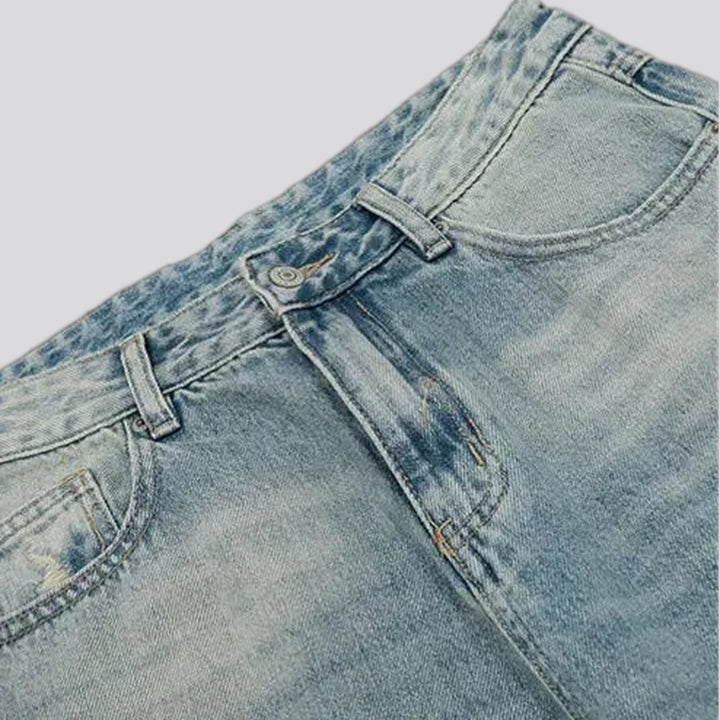 90s style faded wash baggy men's jeans