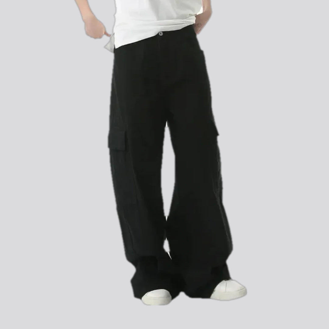 Baggy cargo stylish men's denim pants