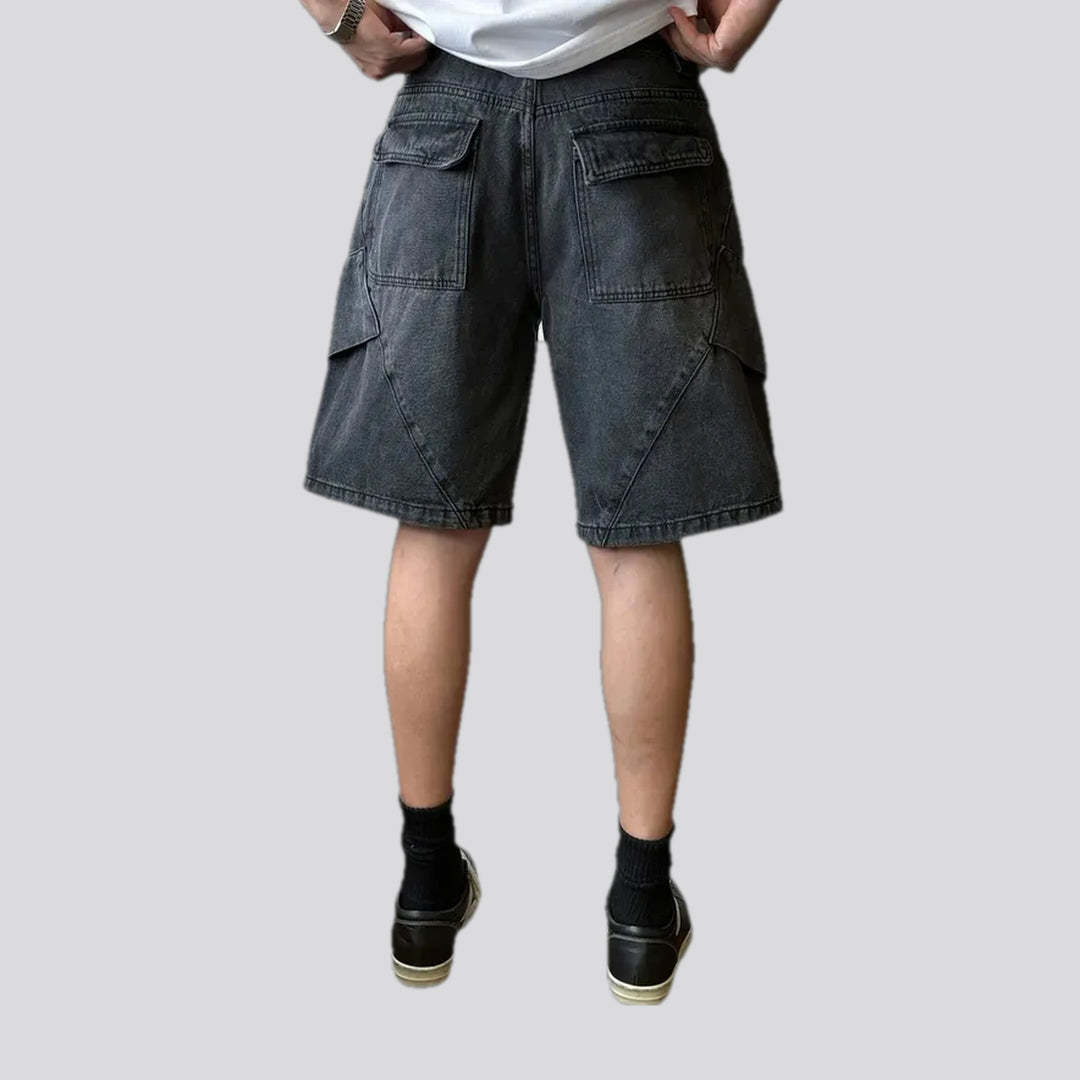 Retro style men's jeans shorts