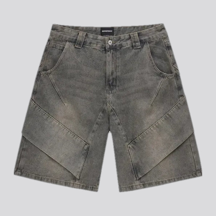 Retro style men's jeans shorts