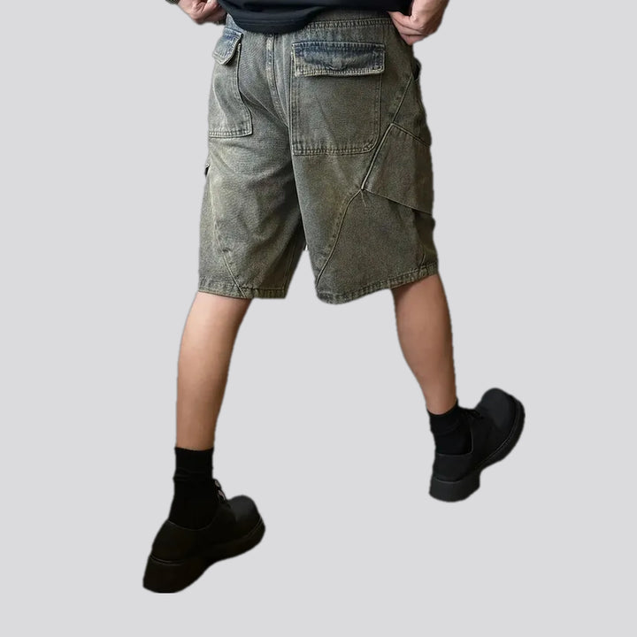 Retro style men's jeans shorts