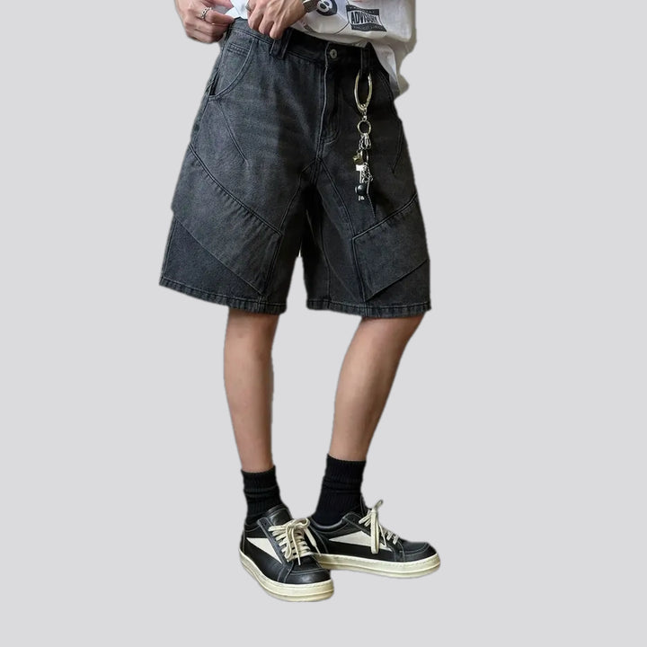 Retro style men's jeans shorts