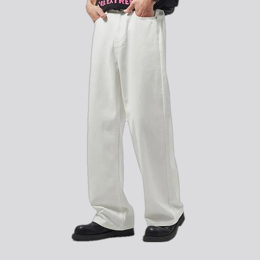 Casual baggy men's denim pants