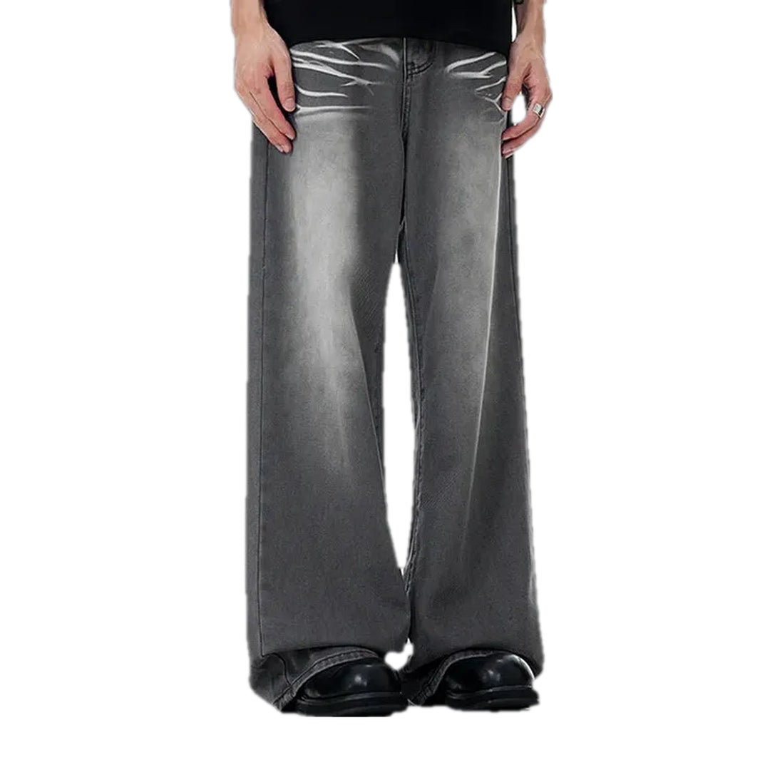 Fashionable Colored Men's Jeans - Grey