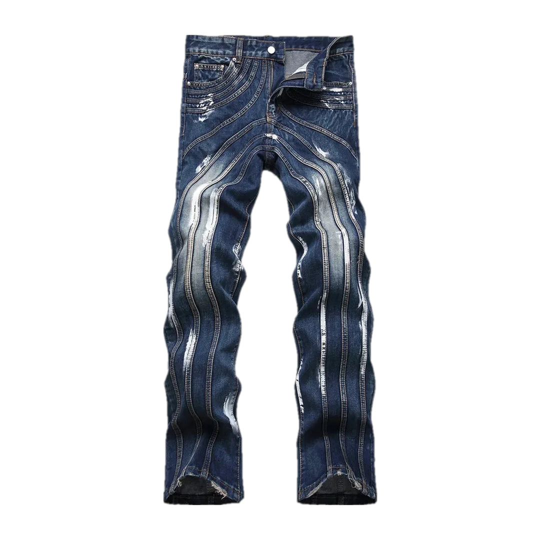 Slim-fit Mid-rise Men's Jeans - Blue