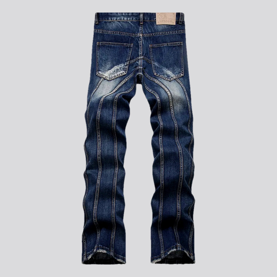 Slim-fit mid-rise men's jeans