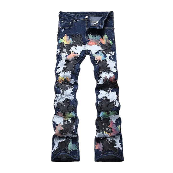 Artistic Slim Men's Jeans - Dark Blue