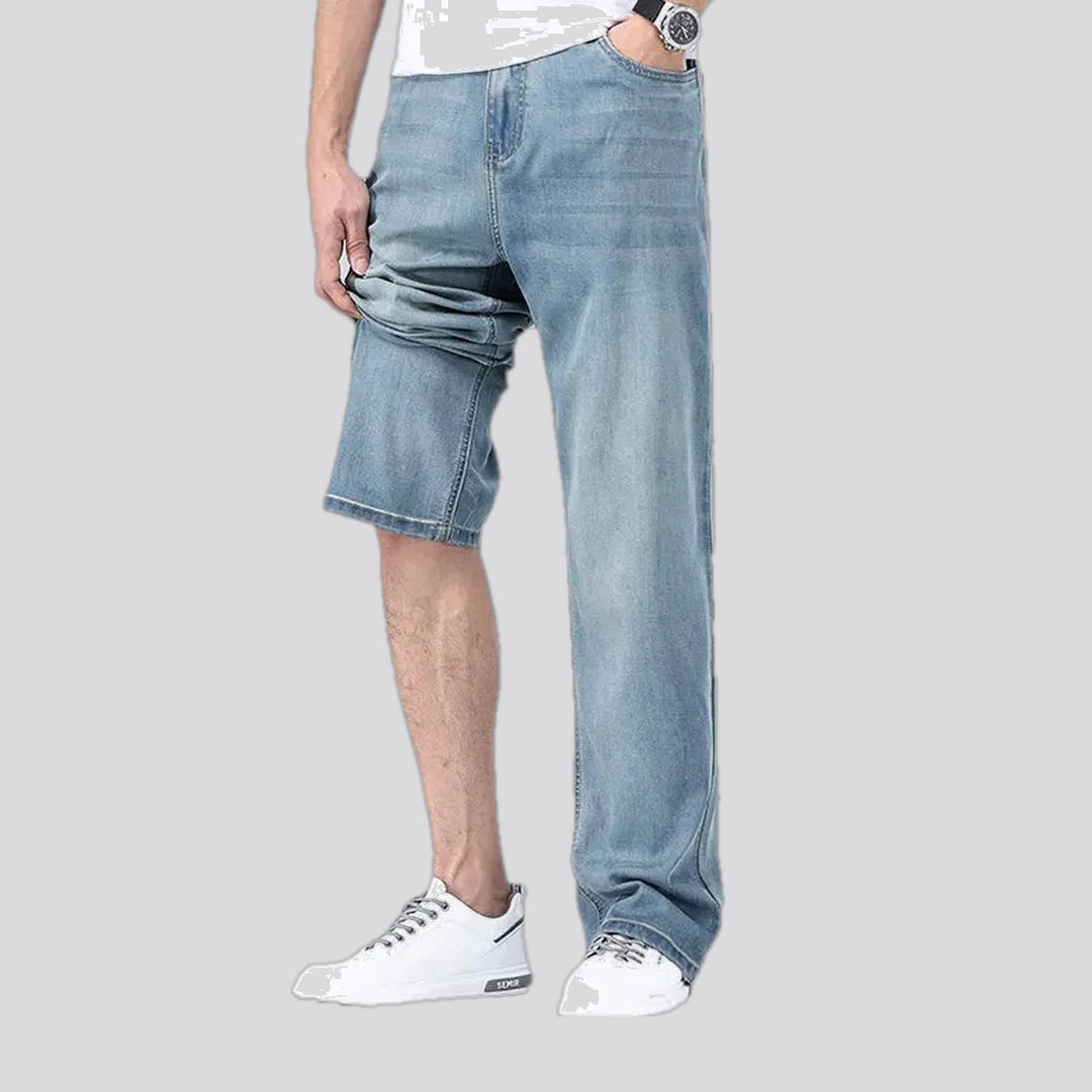 Stretchable stonewashed jeans for men