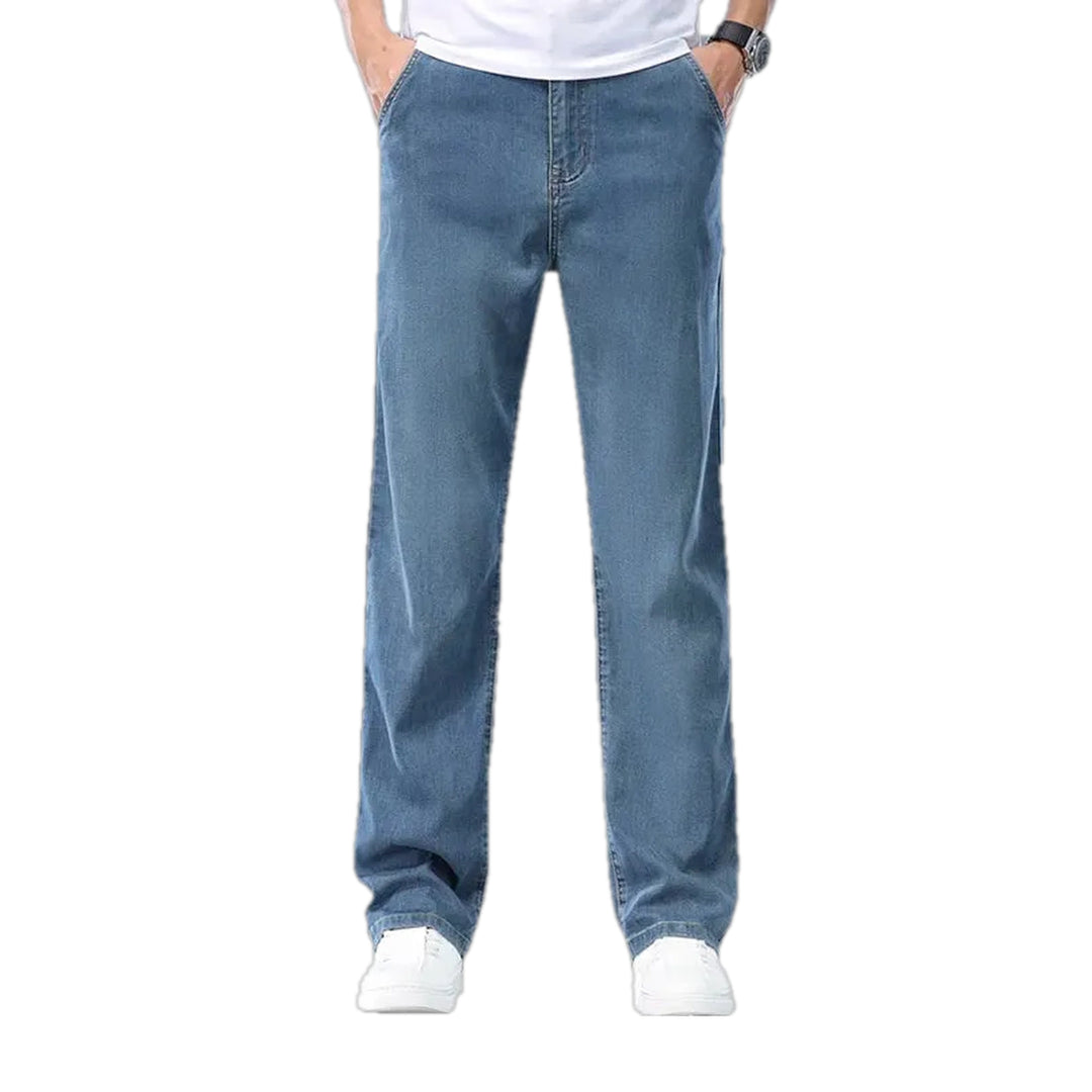 Stretchable Casual Fit Men's Jeans - Blue