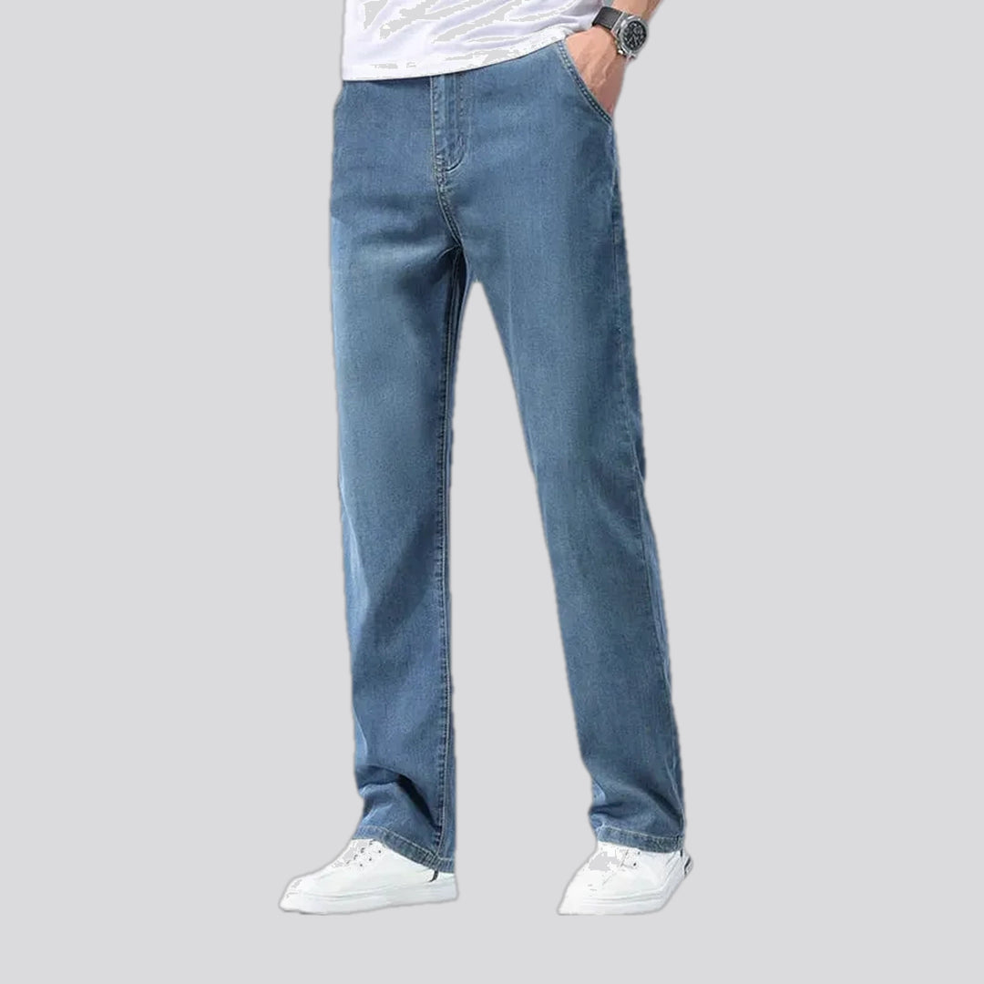 Stretchable casual fit men's jeans