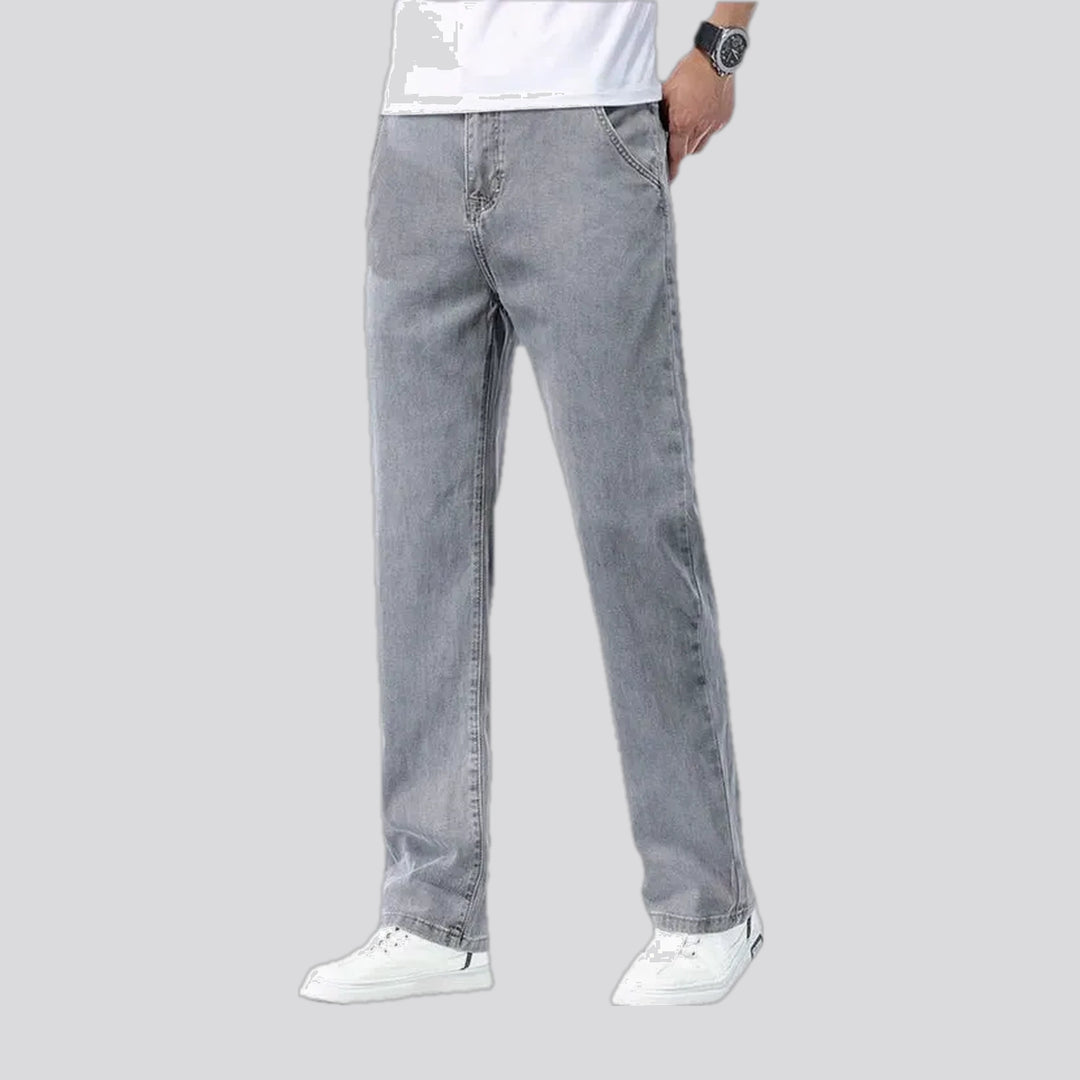 Stretchable casual fit men's jeans