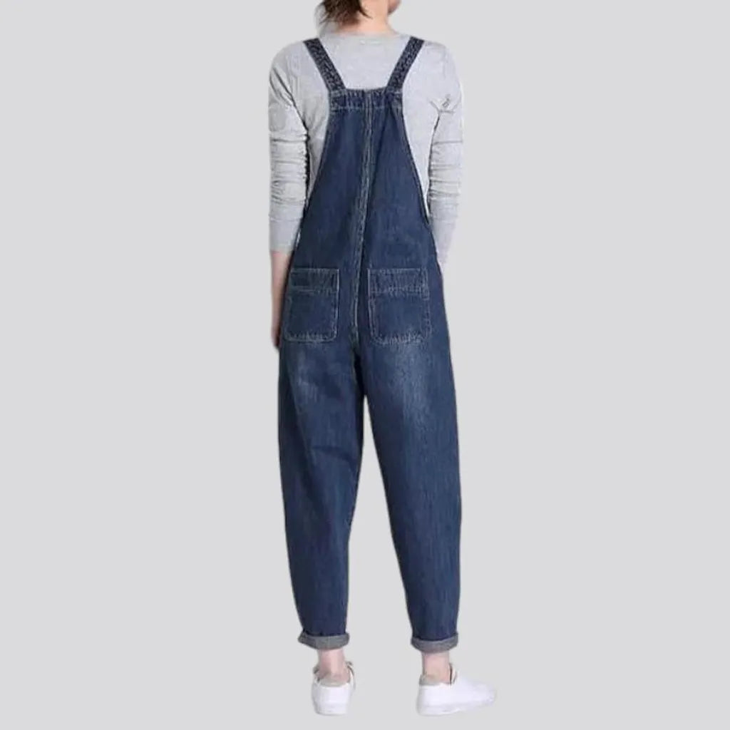 90s loose denim jumpsuit
 for women