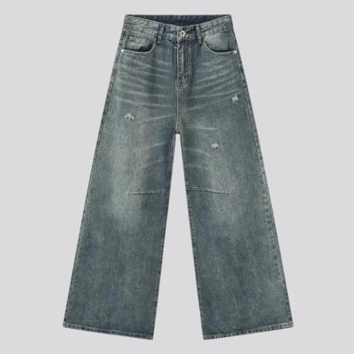 Sanded fashion men's jeans