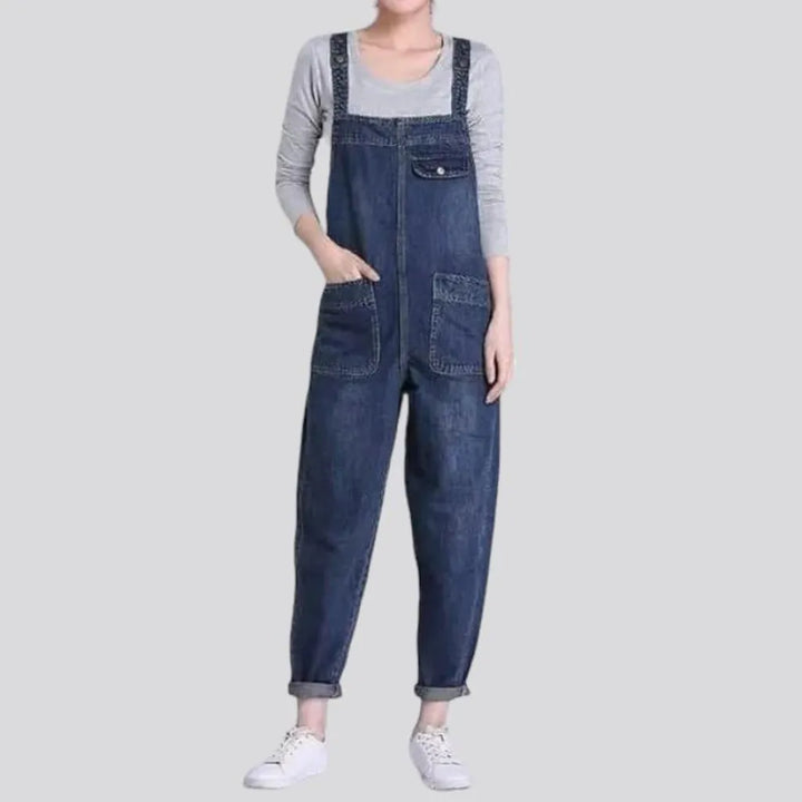 90s loose denim jumpsuit
 for women