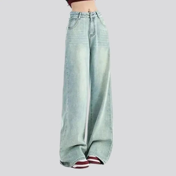 Sandy retro boho high rise jeans for women