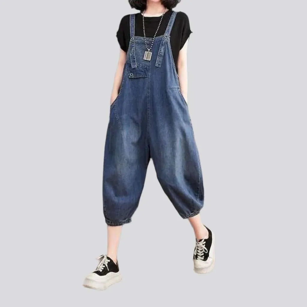 90s style denim dungaree for ladies