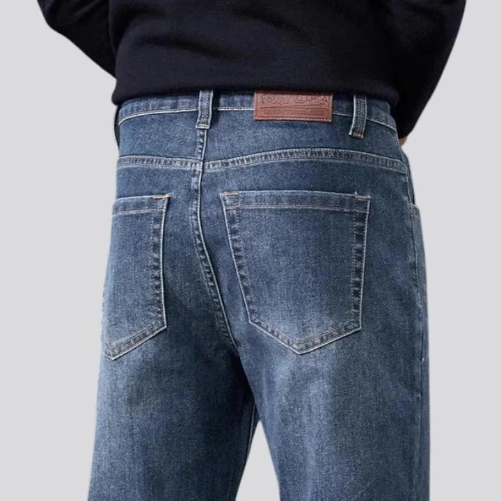 High rise stretchable men's jeans